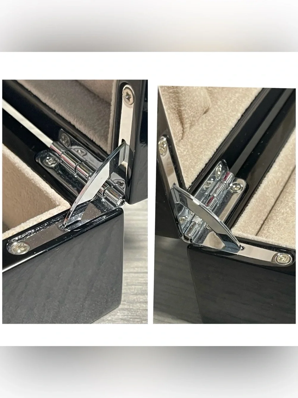 Jewelry Box w/ Lined Interior • Black - Trinket